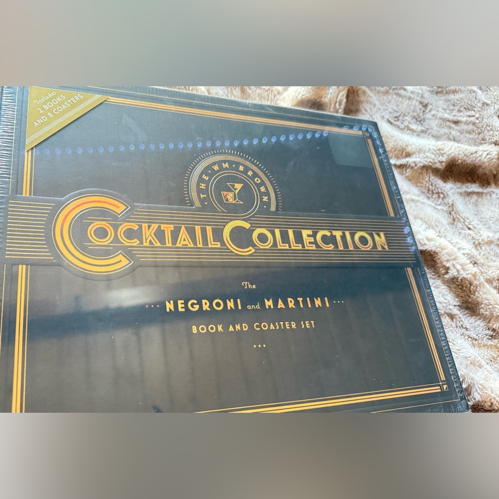 Wm Brown Cocktail Collection: The Negroni and The Martini Set with Coasters